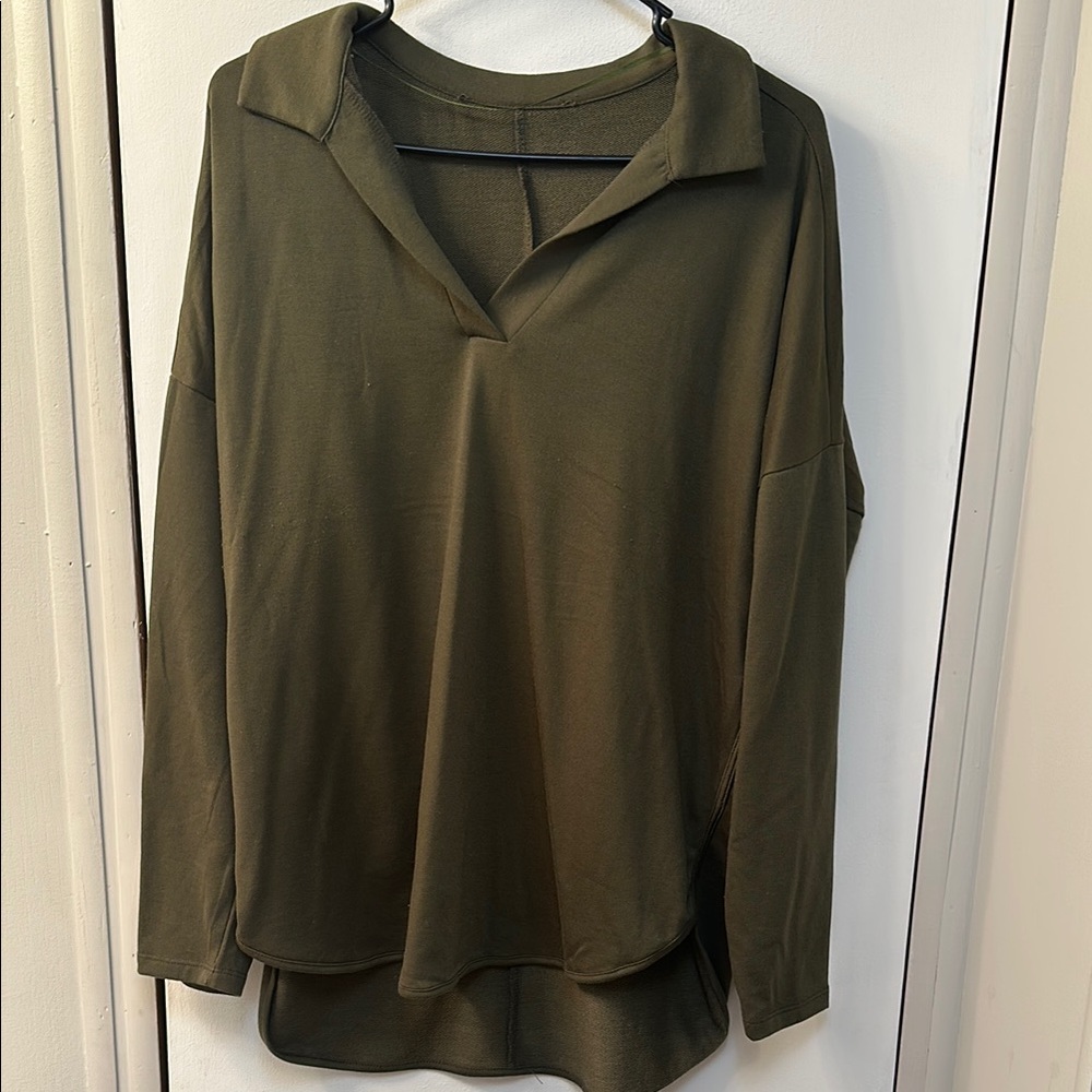 Olive Green Women's Top